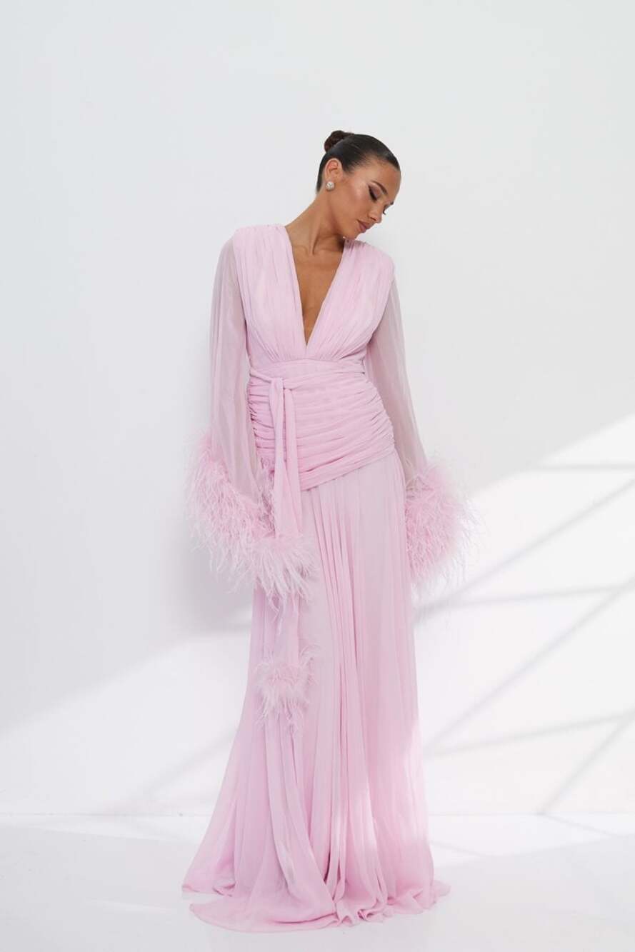 (NWOT) Geisha Maxi Dress in Pink Bronx and Banco S